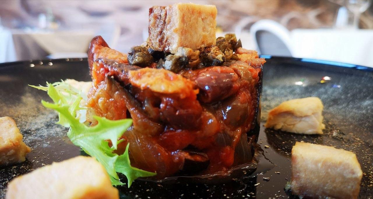 Caponatina di Melanzane e Pesce Spada